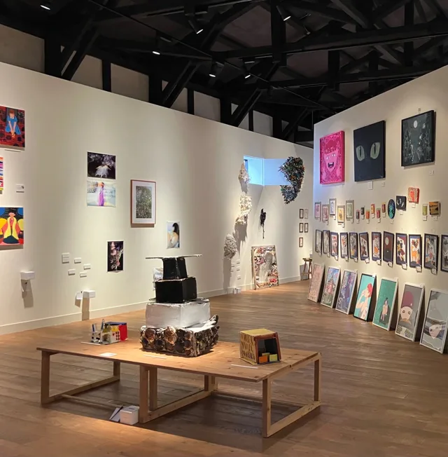 第6回藁工アンパン アートバザールのチラシ