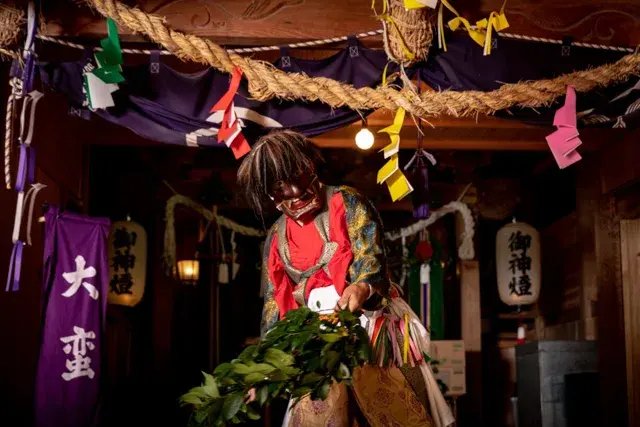 津野山古式神楽のチラシ