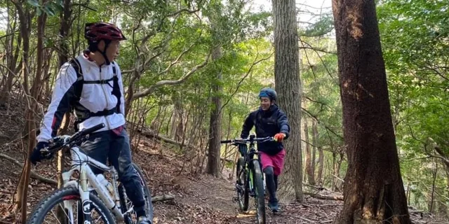 土の上を自転車で冒険 マウンテンバイク体験のチラシ