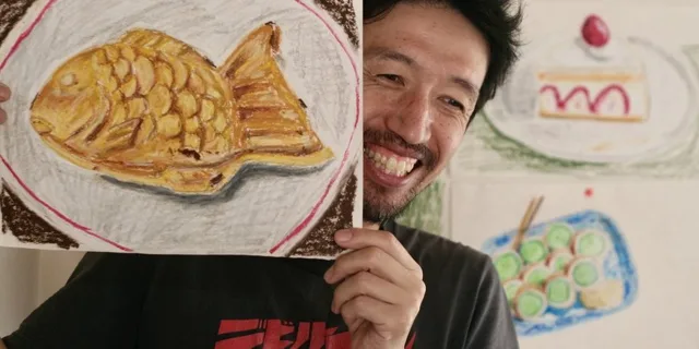 高級土佐和紙×クレパスアートのチラシ