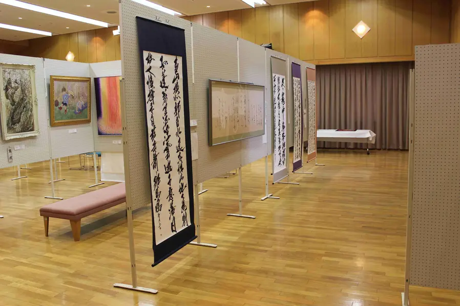 吉野川源流・利水域交流美術展（大川村会場）の写真