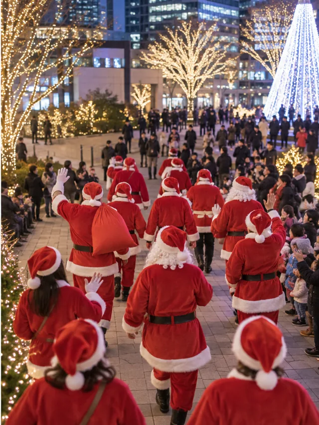 Grand Santa Parade in UMEKITA 2026（AI生成イメージ）