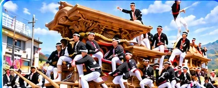 岸和田だんじり祭 10月祭礼（イメージイラスト）