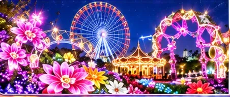 ひらかたパーク 光の遊園地（イメージイラスト）