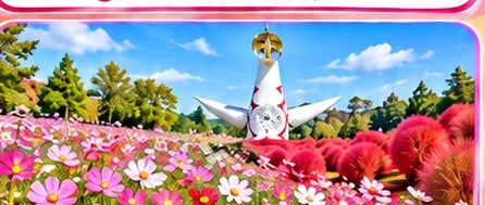 万博記念公園 コスモス・コキアフェスタ（イメージイラスト）