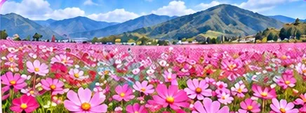 亀岡 夢コスモス園（イメージイラスト）